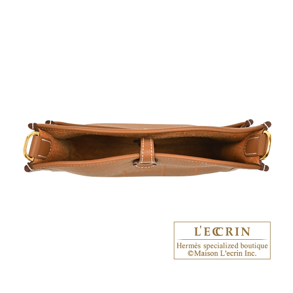 Hermes Evelyne 3 bag 23 Gold Clemence leather Gold hardware