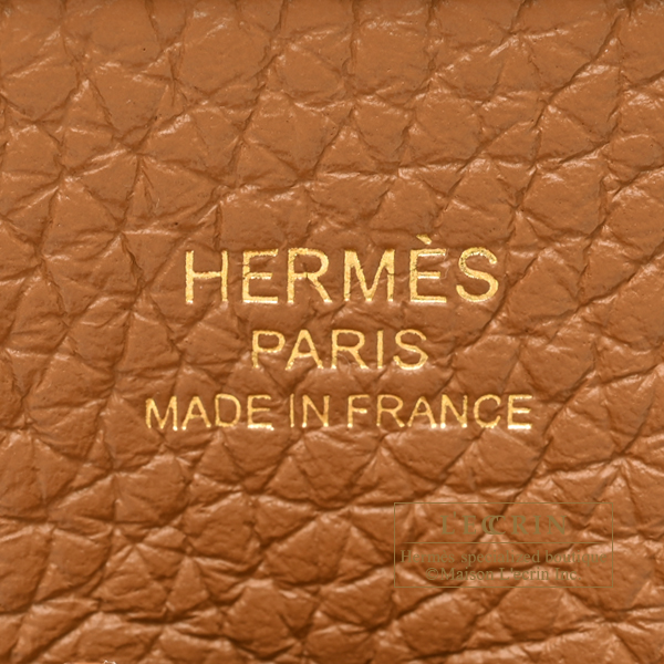 Hermes Evelyne 3 bag 23 Gold Clemence leather Gold hardware