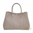 Hermes　Garden Party bag 36/PM　Gris asphalt　Country leather　Silver hardware