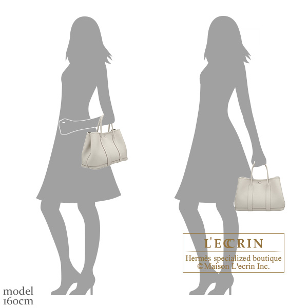 HERMES GARDEN PARTY 30 BAG IN BETON AND NEGONDA LEATHER : FASHION