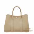 Hermes　Garden Party bag 30/TPM　Trench　Country leather　Silver hardware