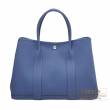 Hermes　Garden Party bag 36/PM　Blue brighton　Negonda leather　Silver hardware