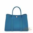 Hermes　Garden Party bag 30/TPM　Blue izmir　Negonda leather　Silver hardware