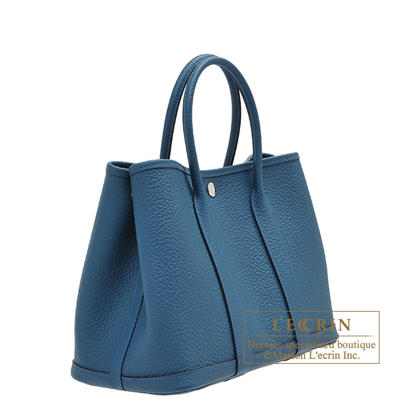 Hermès Clemence Garden Party Pm - Blue