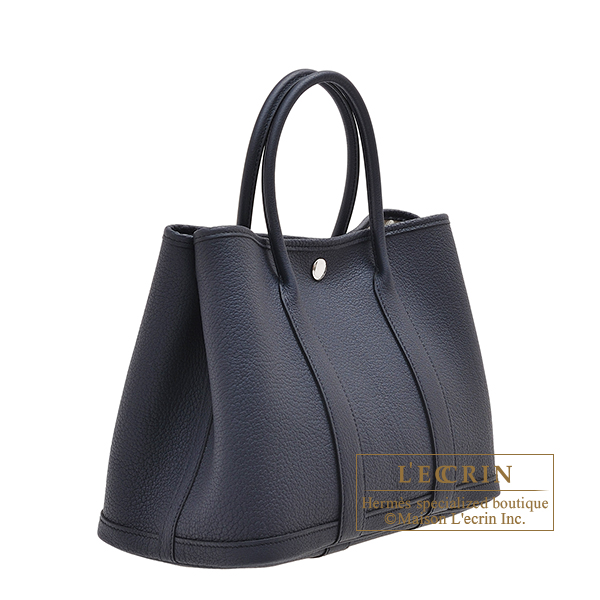 Shop HERMES Garden Party Unisex 2WAY Plain Leather Logo Totes by