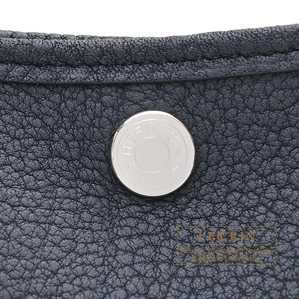 Hermes　Garden Party bag 30/TPM　Blue indigo　Negonda leather　Silver hardware