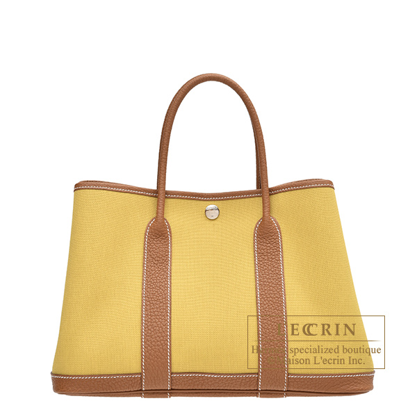 NEW Hermes Garden Party 30 Tpm Tote Bag Negonda Gold