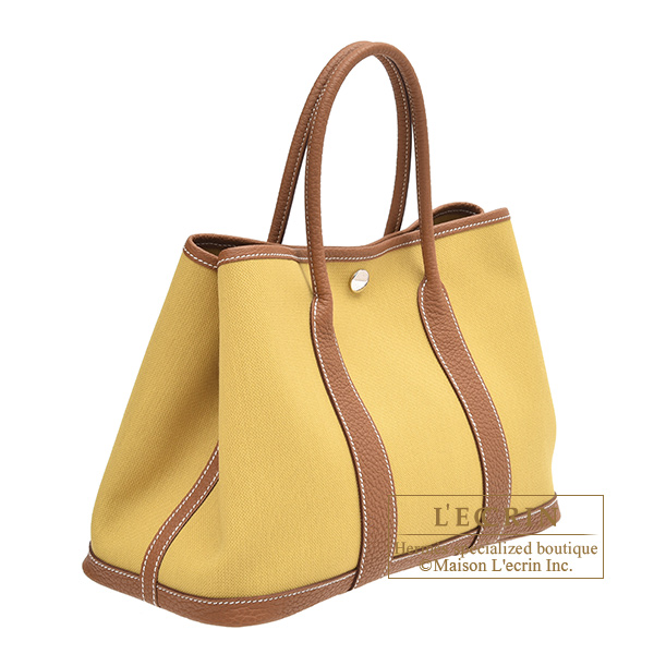 NEW Hermes Garden Party 30 Tpm Tote Bag Negonda Gold