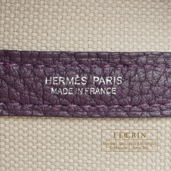 Hermes Garden Party 30 Cassis Negonda and Beton Toile Militaire Pallad –  Madison Avenue Couture