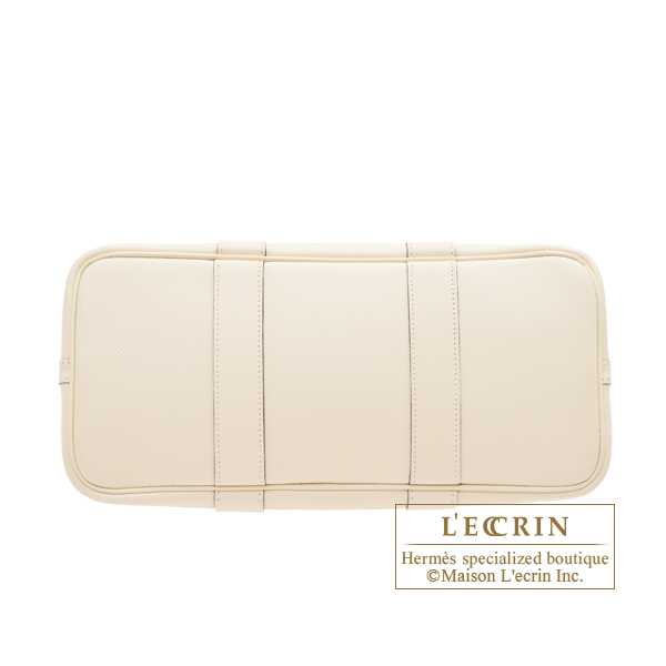 Hermes Garden Party bag 30/TPM Nata Epsom leather Silver hardware