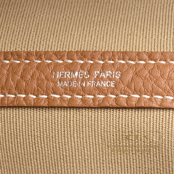 Hermes Garden Party bag 36/PM Trench/Gold Toile officier