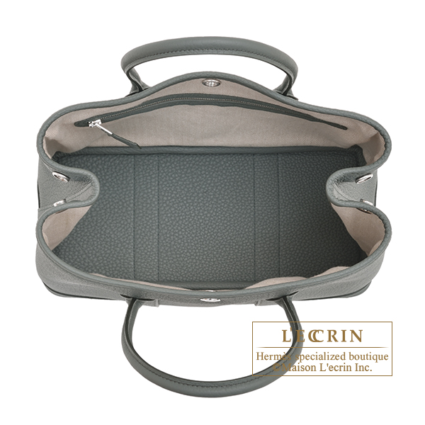 Hermes Garden Party bag 30/TPM Vert amande Negonda leather
