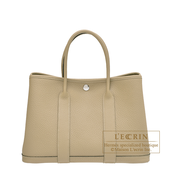 Hermes　Garden Party bag 30/TPM　Trench　Negonda leather　Silver hardware