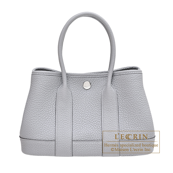 Hermes　Neo Garden bag 23　Gris pantin　Negonda leather　Silver hardware