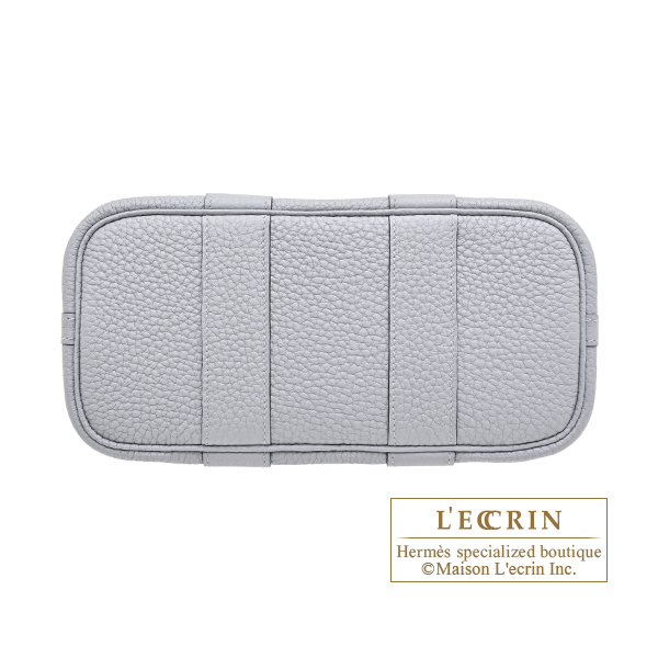 Hermes Neo Garden bag 23 Gris pantin Negonda leather Silver hardware