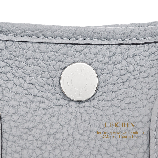 Hermes Neo Garden bag 23 Gris pantin Negonda leather Silver hardware