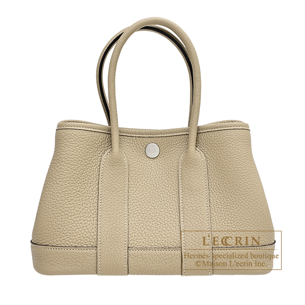 Hermes Neo Garden bag 23 Trench Negonda leather Silver hardware