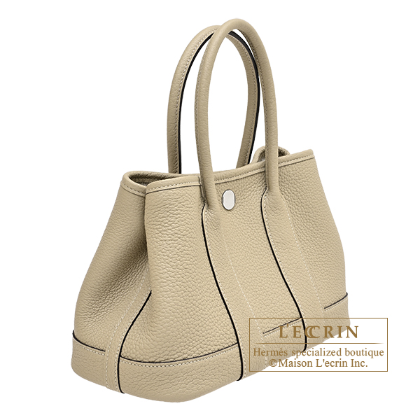 Hermes Neo Garden bag 23 Trench Negonda leather Silver hardware