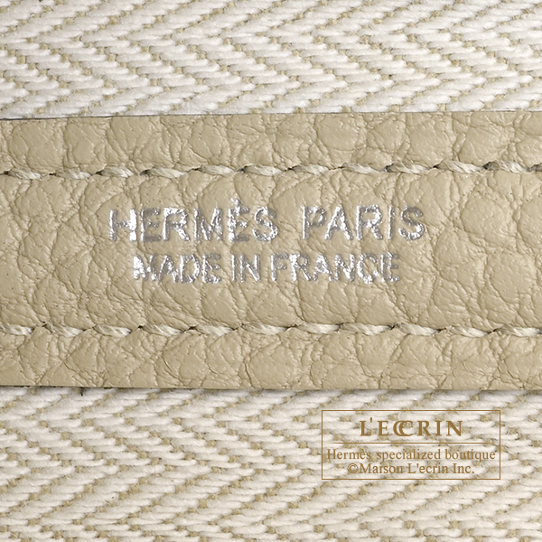 Hermes Neo Garden bag 23 Trench Negonda leather Silver hardware