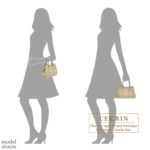 Hermes Neo Garden bag 23 Trench Negonda leather Silver hardware