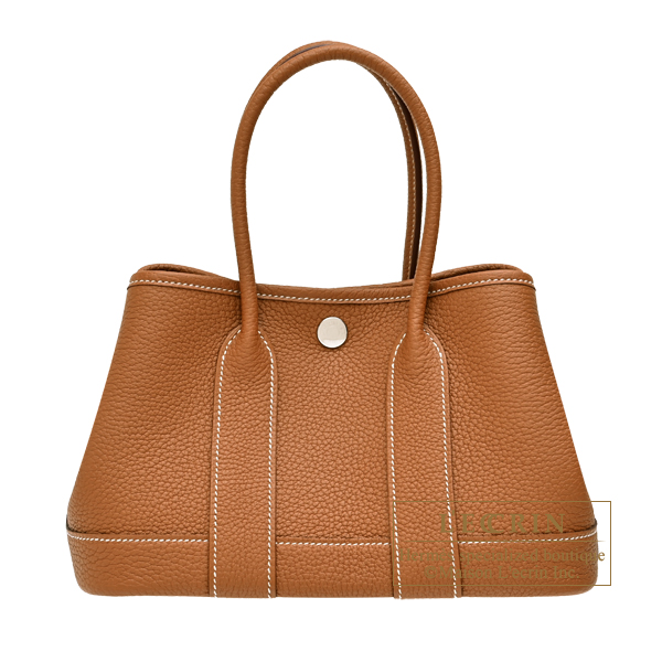 Hermes　Neo Garden bag 23　Gold　Negonda leather　Silver hardware