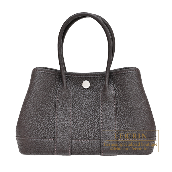 Hermes Neo Garden bag 23 Bai brun Negonda leather Silver hardware