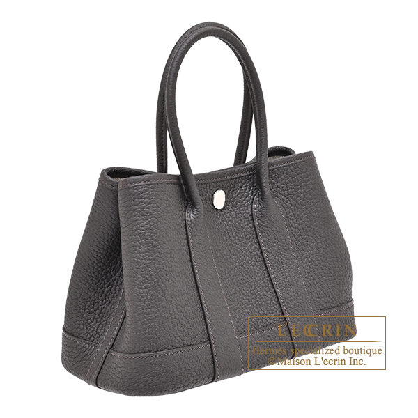 Hermes Neo Garden bag 23 Bai brun Negonda leather Silver hardware