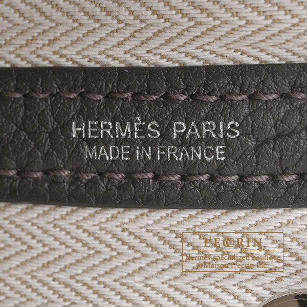 Hermes Neo Garden bag 23 Bai brun Negonda leather Silver hardware