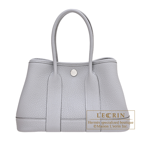Hermes　Neo Garden bag 23　Gris pantin　Togo leather　Silver hardware