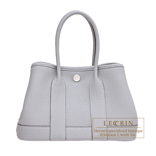 Hermes Neo Garden bag 23 Gris pantin Togo leather Silver hardware