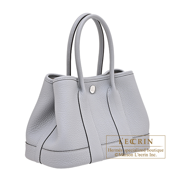 Hermes Neo Garden bag 23 Gris pantin Togo leather Silver hardware