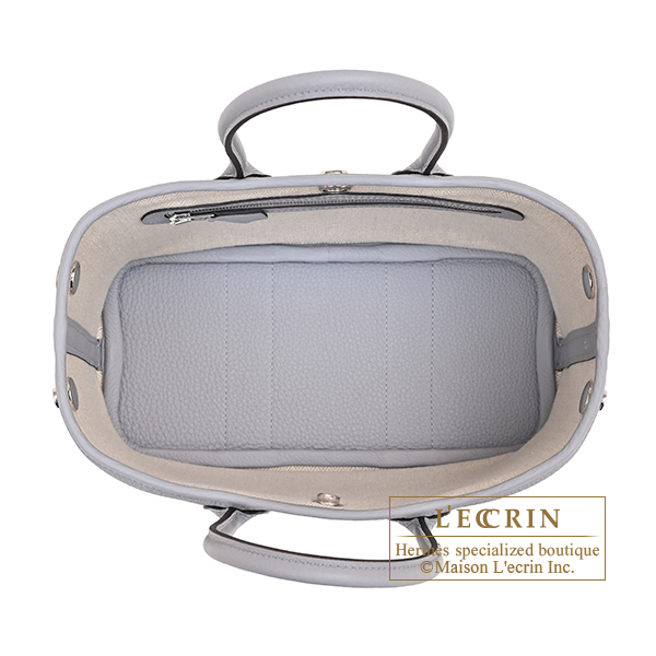 Hermes Neo Garden bag 23 Gris pantin Togo leather Silver hardware