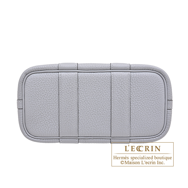 Hermes Neo Garden bag 23 Gris pantin Togo leather Silver hardware