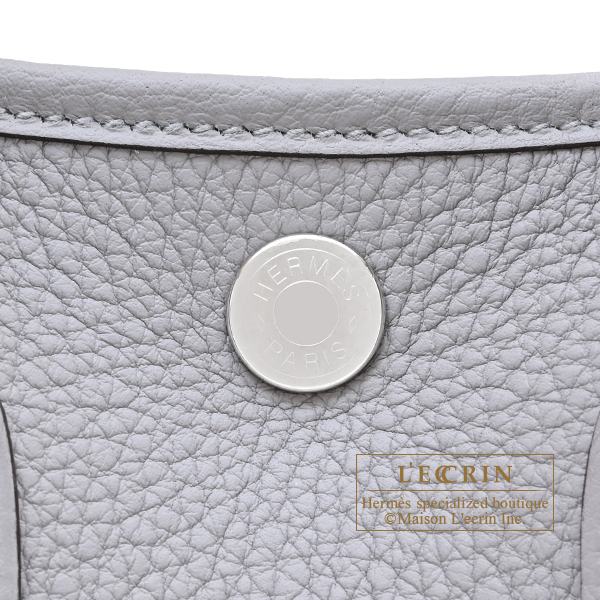Hermes Neo Garden bag 23 Gris pantin Togo leather Silver hardware