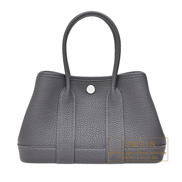 Hermes Neo Garden bag 23 Ardoise Negonda leather Silver hardware