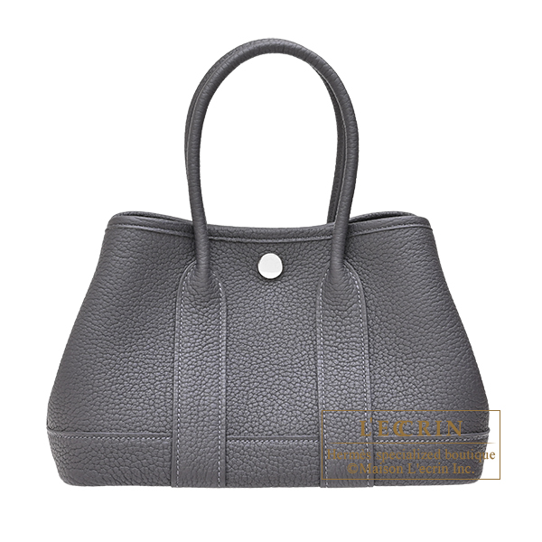 Hermes Neo Garden bag 23 Ardoise Negonda leather Silver hardware