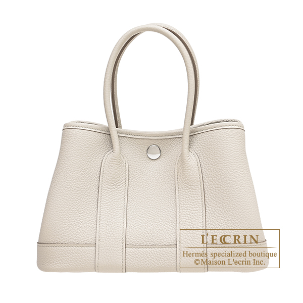 Hermes　Neo Garden bag 23　Beton　Togo leather　Silver hardware