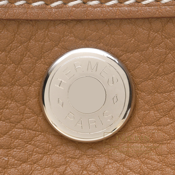 HERMES Garden Party Size TPM Biscuit Negonda Leather– GALLERY RARE