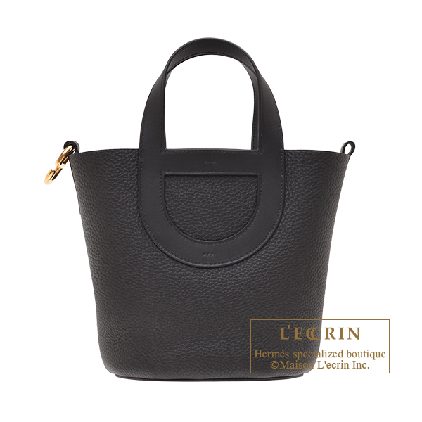 Hermes In-The-Loop 18 Black Clemence and Swift Gold Hardware