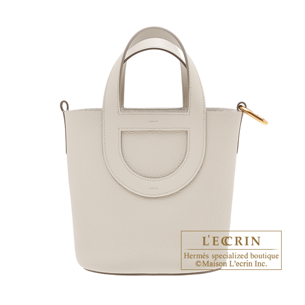 Hermes　In-The-Loop bag 18　Beton　Clemence leather/Swift leather　Gold hardware