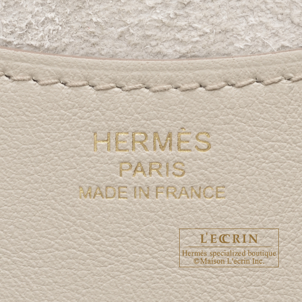 Hermes　In-The-Loop bag 18　Beton　Clemence leather/Swift leather　Gold hardware