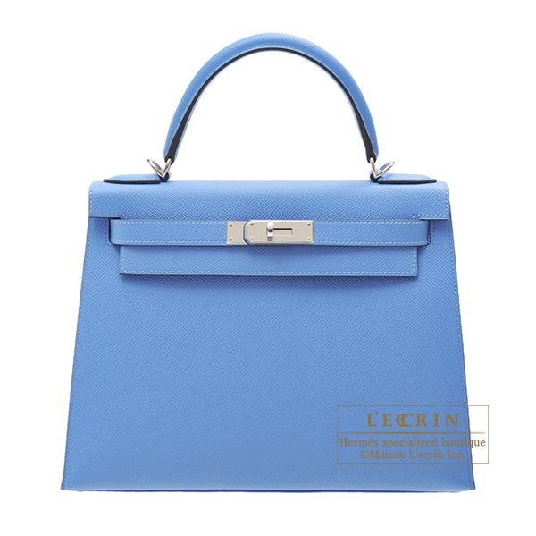 Hermes　Kelly bag 28　Sellier　Blue paradise　Epsom leather　Silver hardware
