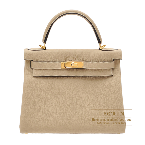 Hermes Kelly 28 Sellier Etain Epsom - THE PURSE AFFAIR