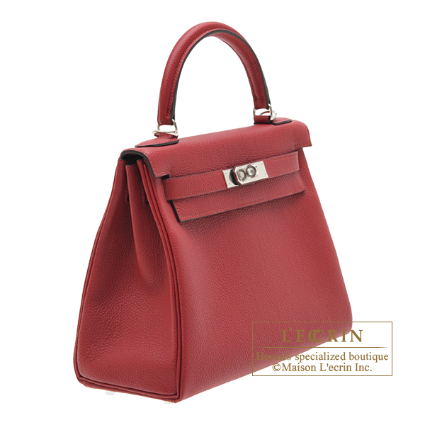 Hermes Rouge Grenat Togo Leather So Kelly 22 Bag Hermes