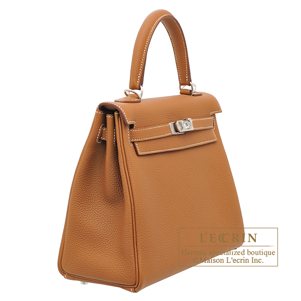 HERMES Togo Kelly Retourne 25 Gold 1247160