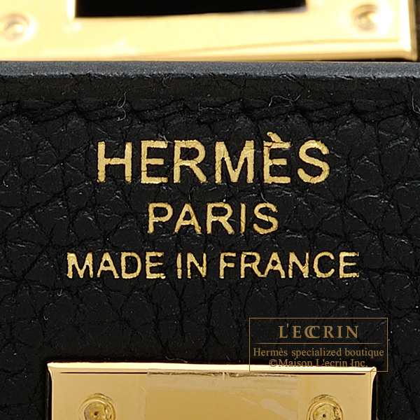 Hermes Kelly 25 Touch Black Togo/Lezard Niloticus Gold Hardware - Vendome  Monte Carlo