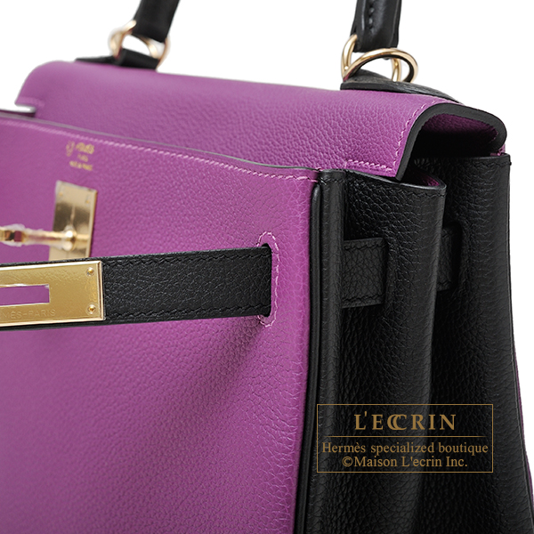 Anemone Kelly 25 Retourne  Togo leather, Shades of purple, Hermes