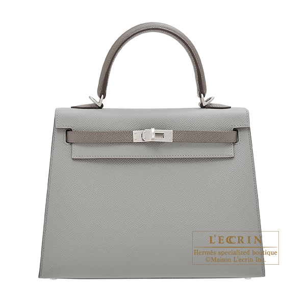 Hermes Constance Mini 18 Gris Etain Gray Epsom Handbag