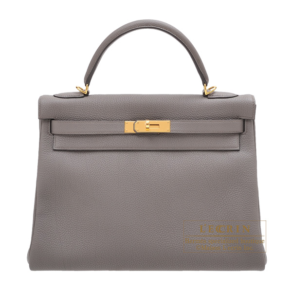 Hermes Kelly 32 Retourne in Gold