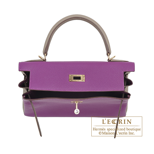 Anemone Kelly 25 Retourne  Togo leather, Shades of purple, Hermes